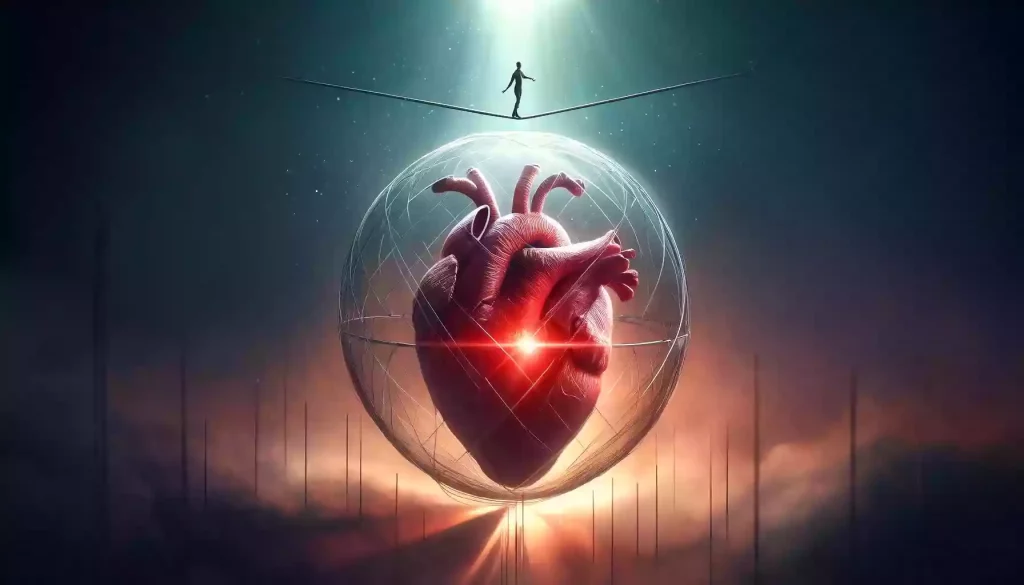 heart shell tightrope