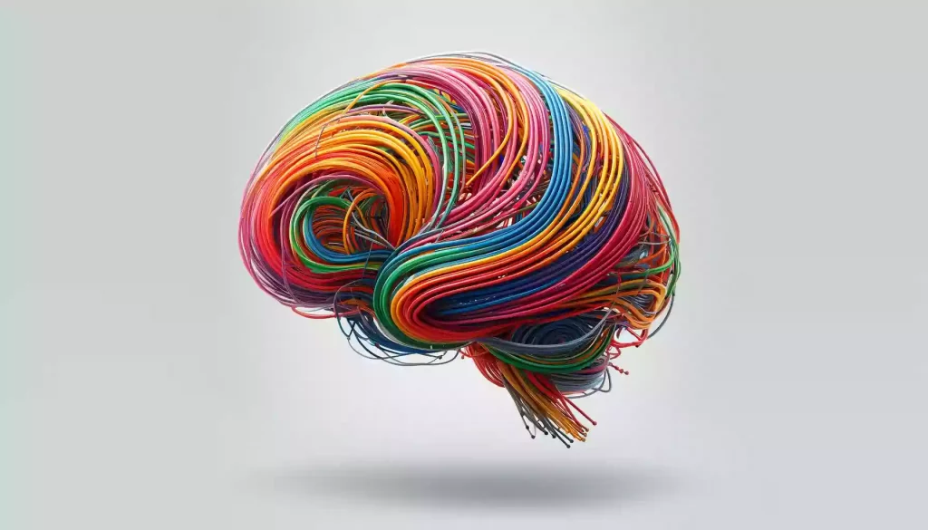 colorful brain wires