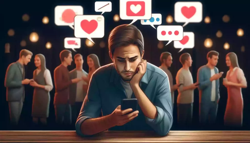 person looking at phone