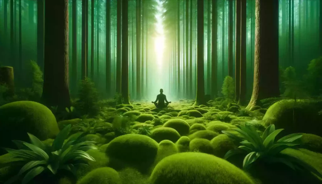 serene forest meditation